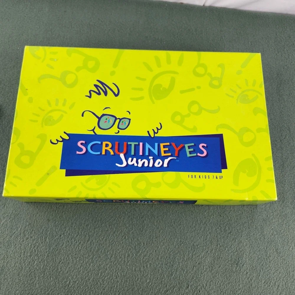 Vintage 1992 ScrutinEyes Junior For Kids- Rare Mattel Board Game COMPLETE
